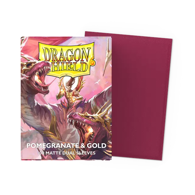 Dragon Shield Dual Matte Standard Pomegranate Gold