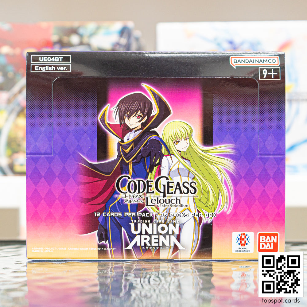 BANDAI Union Arena Booster Pack: Code Geass Lelouch Of The Rebellion TCG Cards (UE04BT)