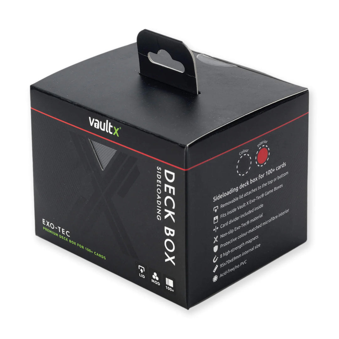 Exo-Tec Sideloading Deck Box 100+ Black/Electric Red