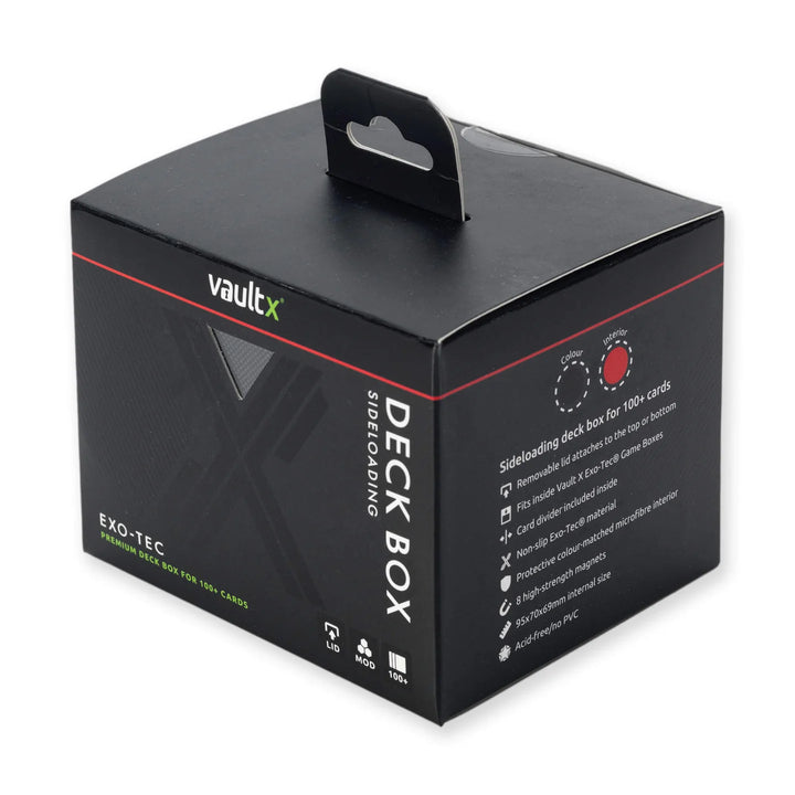 Exo-Tec Sideloading Deck Box 100+ Black/Electric Red