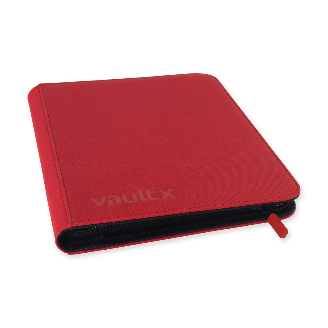 Exo-Tec Zip Binder 9-Pocket Fire Red
