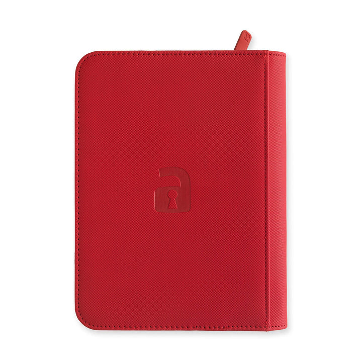 Exo-Tec Zip Binder 4-Pocket Fire Red