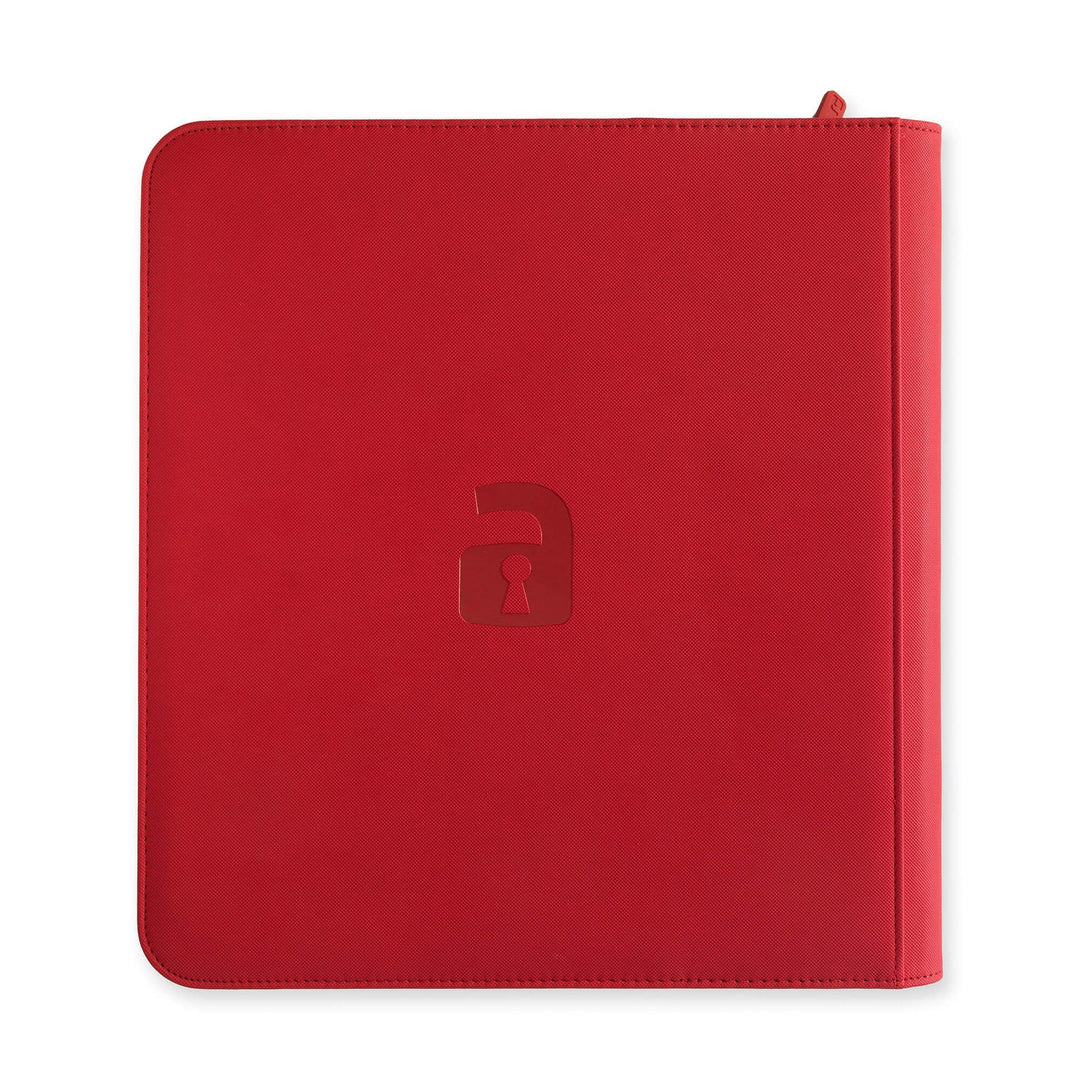 Exo-Tec Zip Binder 12-Pocket Fire Red