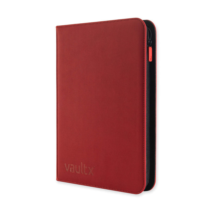 Exo-Tec Zip Binder 9-Pocket Fire Red