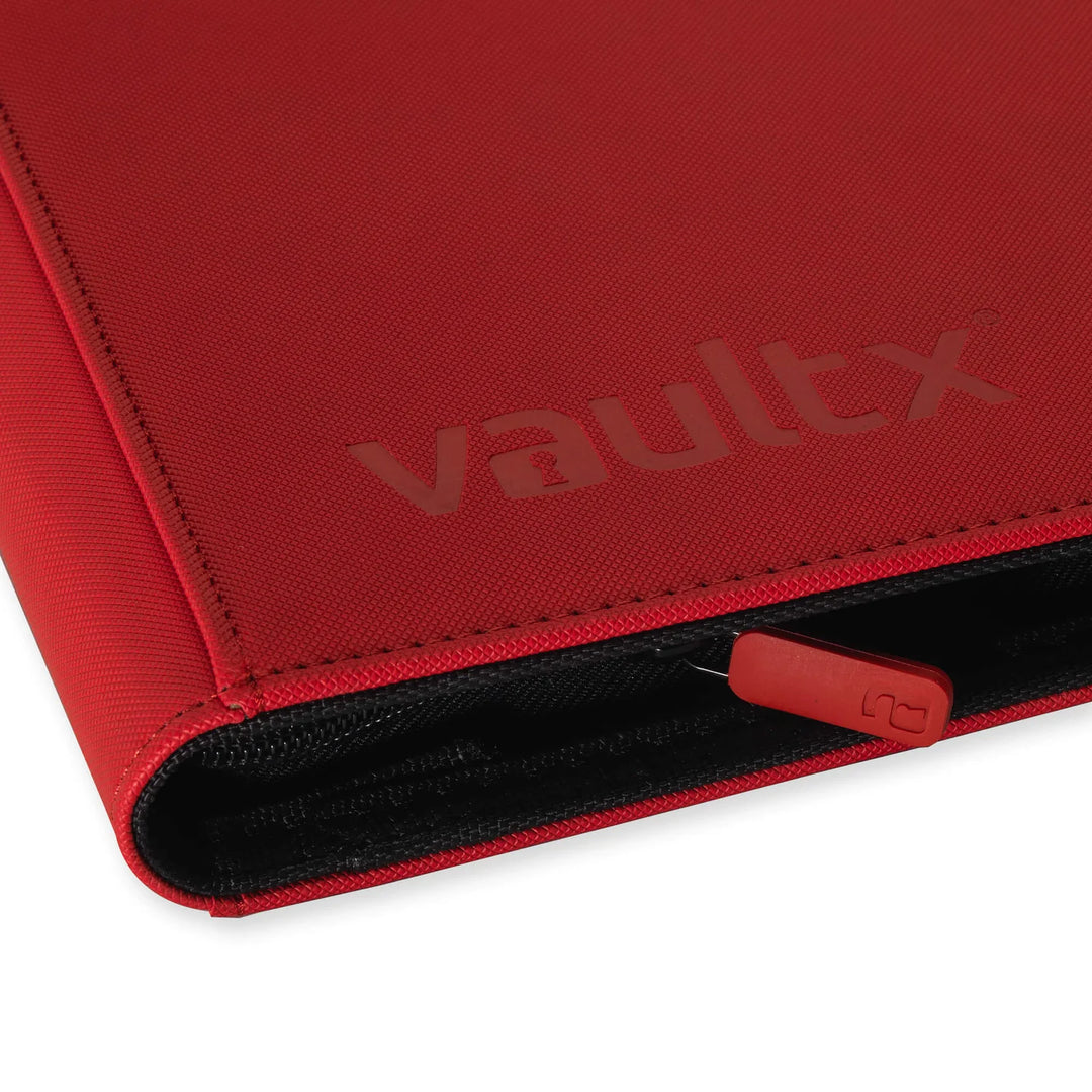 Exo-Tec Zip Binder 9-Pocket Fire Red
