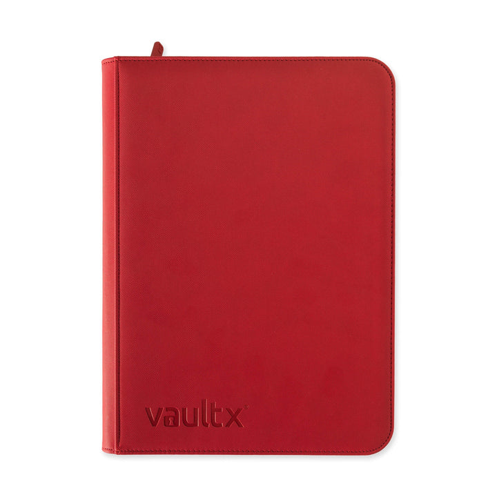 Exo-Tec Zip Binder 9-Pocket Fire Red