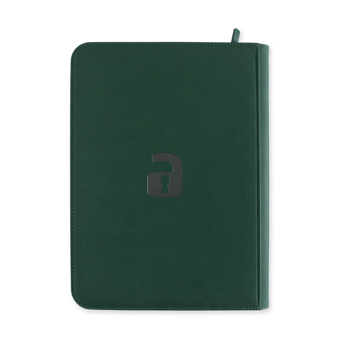Exo-Tec Zip Binder 9-Pocket Forest Green