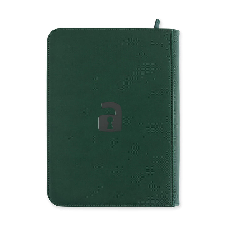Exo-Tec Zip Binder 9-Pocket Forest Green