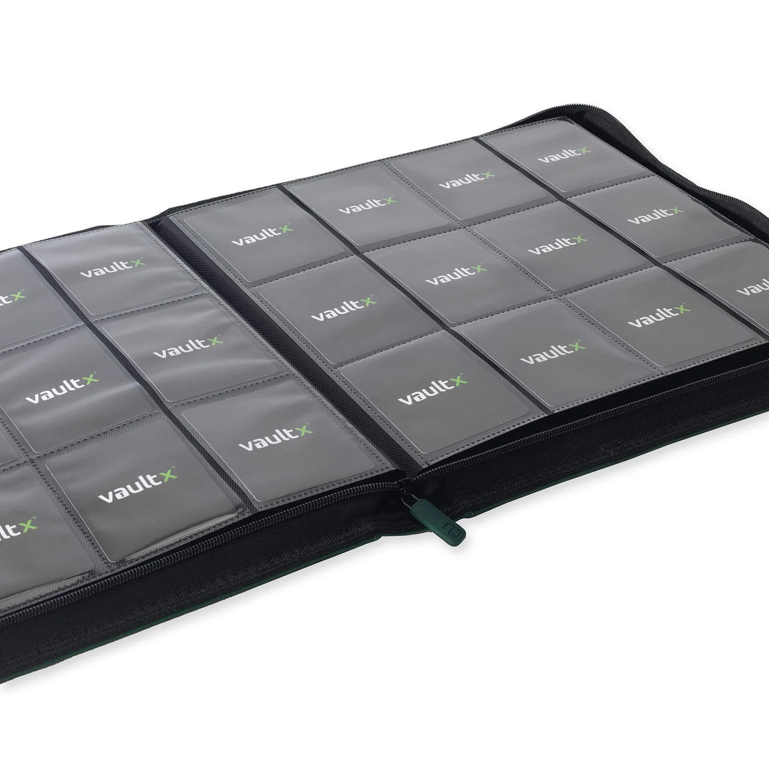 Exo-Tec Zip Binder 12-Pocket Forest Green