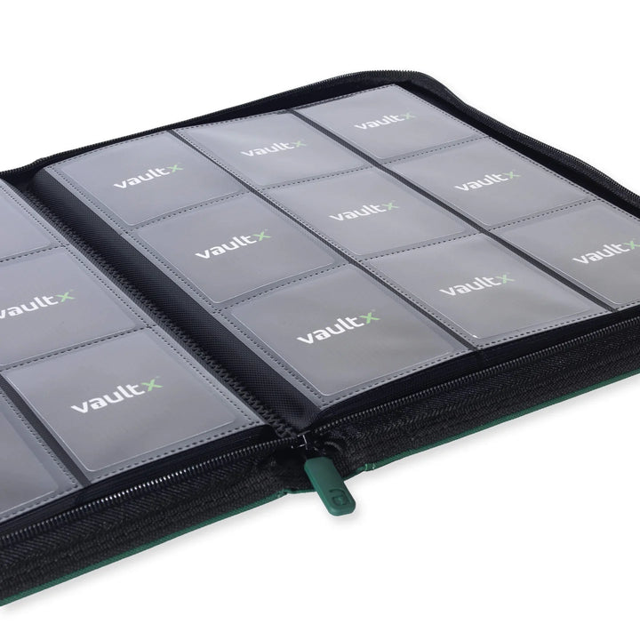 Exo-Tec Zip Binder 9-Pocket Forest Green