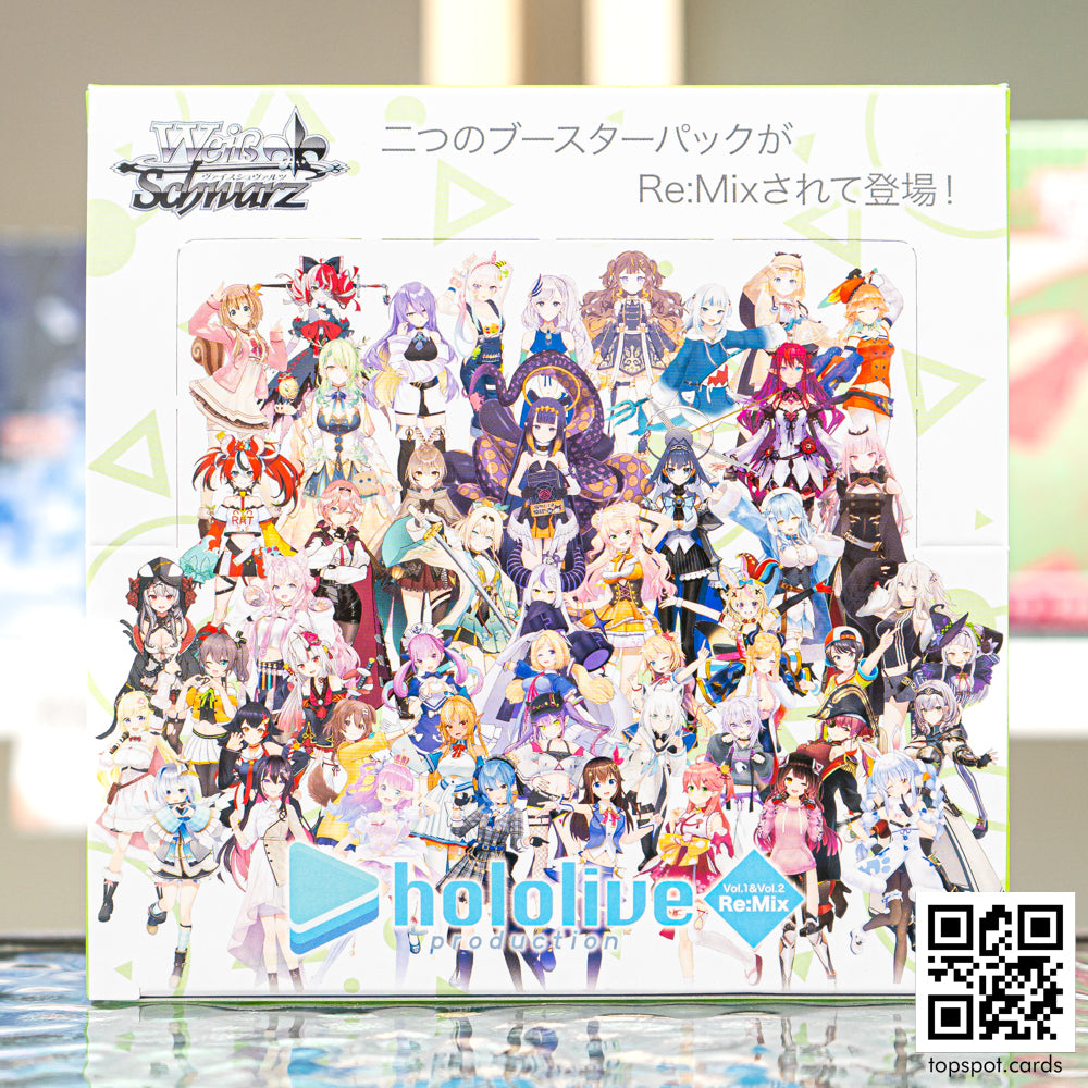 hololive production vol. 2 booster box Vol.1&Vol.2 Re:Mix (JP) – Topspot Cards Size:Booster Case Brands:Magic The Gathering There are nine randomly TCG Custom Clear Pokemon