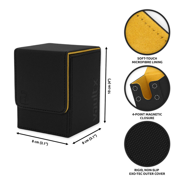 Exo-Tec Toploading Deck Box 80+ Black/Electric Yellow