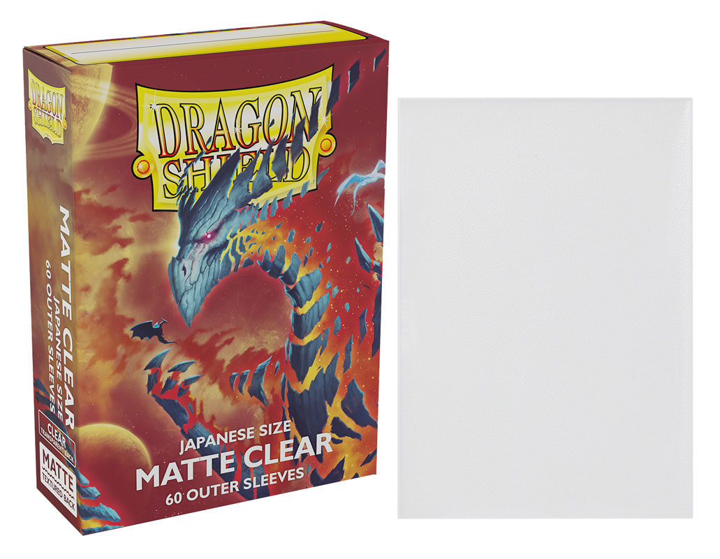 Dragon Shield Matte Outer Sleeves Japanese Clear