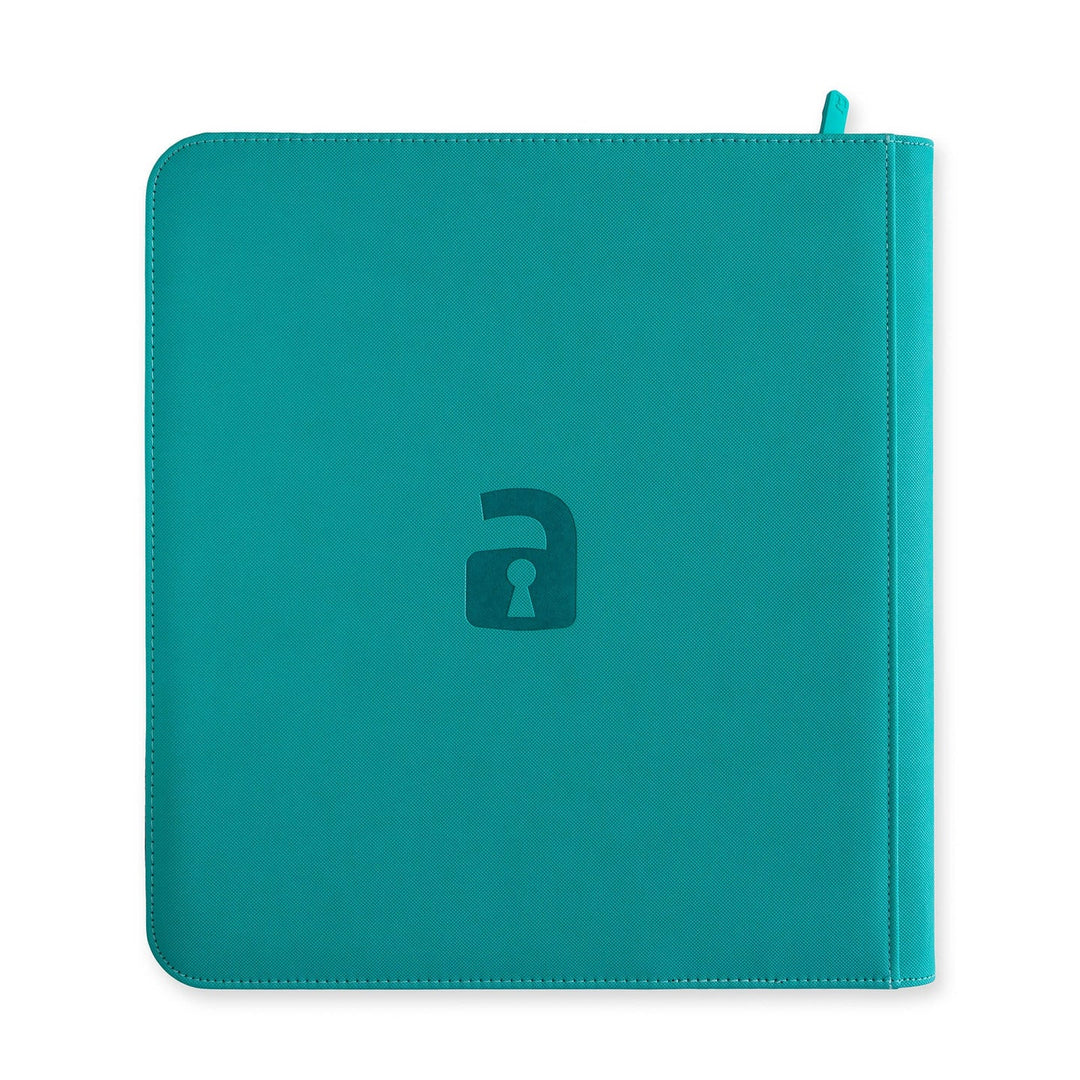 Exo-Tec Zip Binder 12-Pocket Ocean Blue