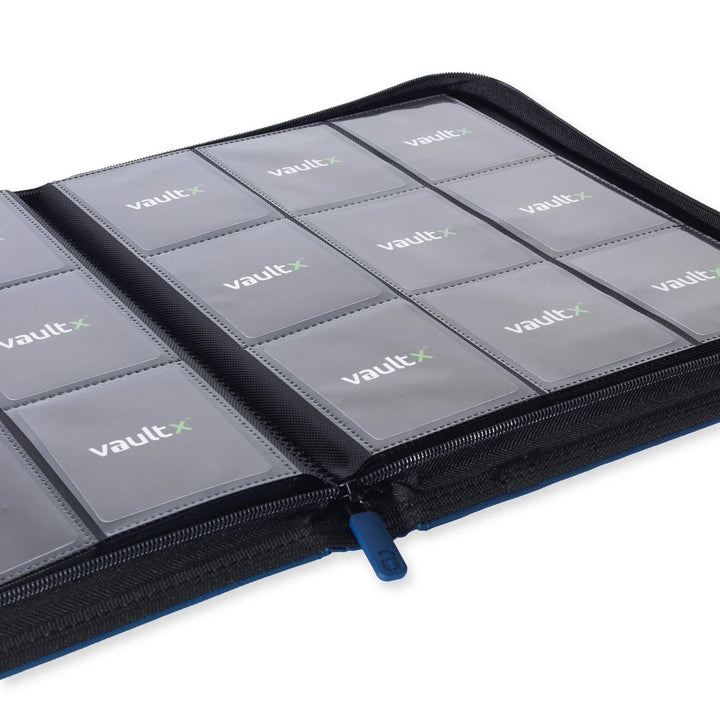 Exo-Tec Zip Binder 9-Pocket Royal Blue