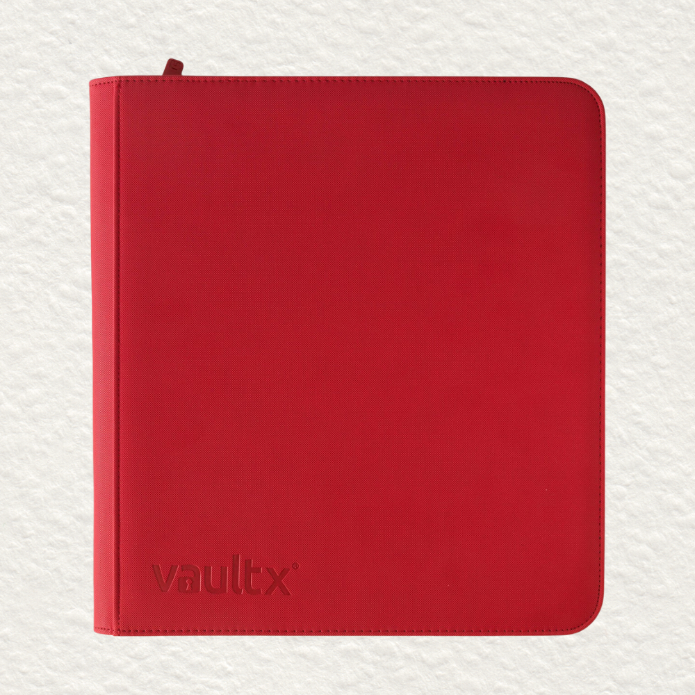 Exo-Tec Zip Binder 12-Pocket Fire Red