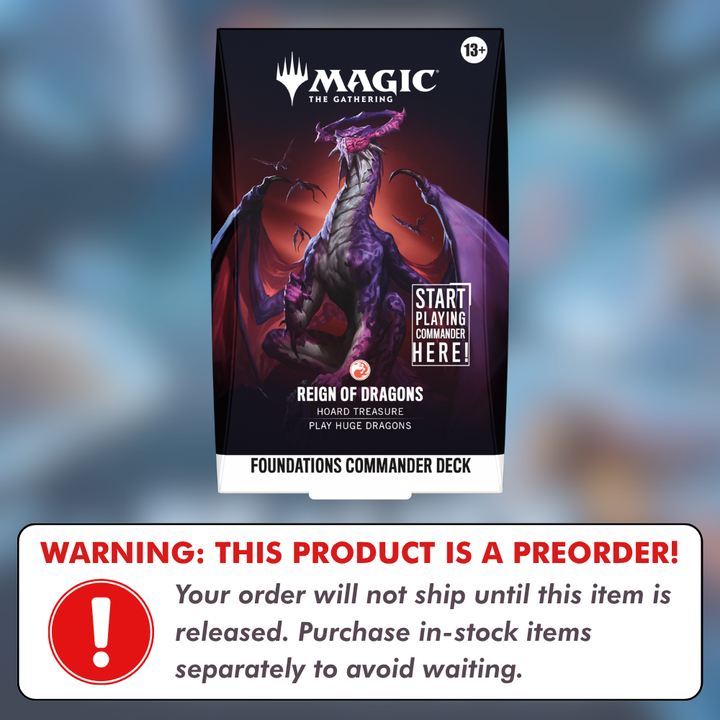 Preorder: Foundations Commander Deck Reign of Dragons