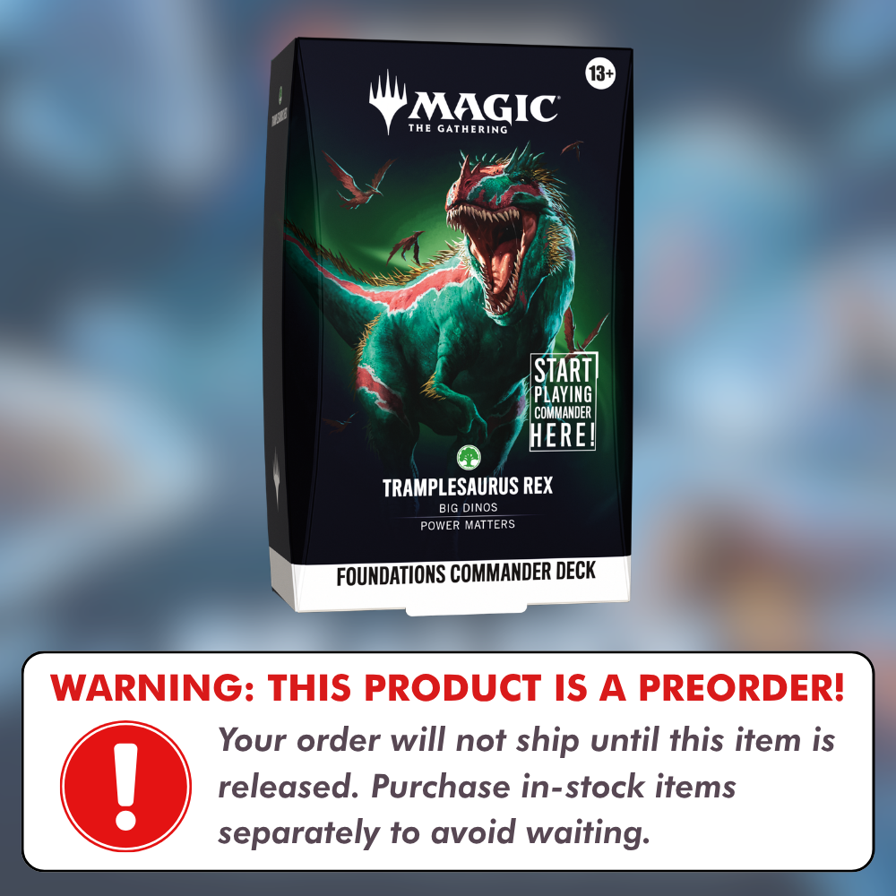 Preorder: Foundations Commander Deck Tramplesaurus Rex