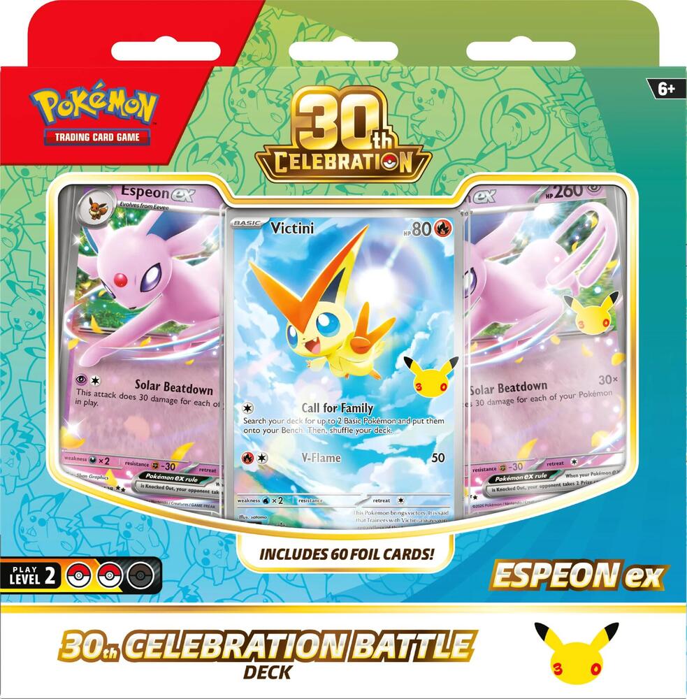 Pokemon 30th Celebration Battle Deck (Espeon ex)(Limit 1 )