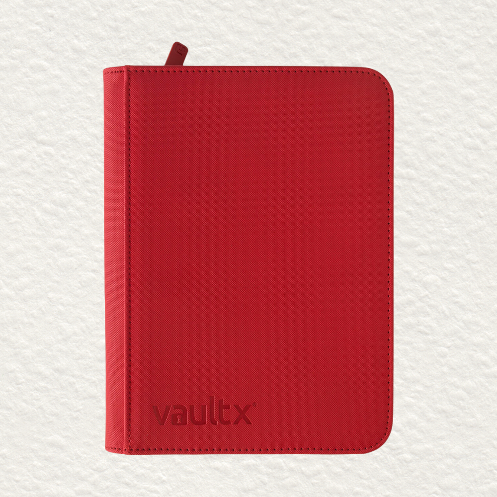 Exo-Tec Zip Binder 4-Pocket Fire Red