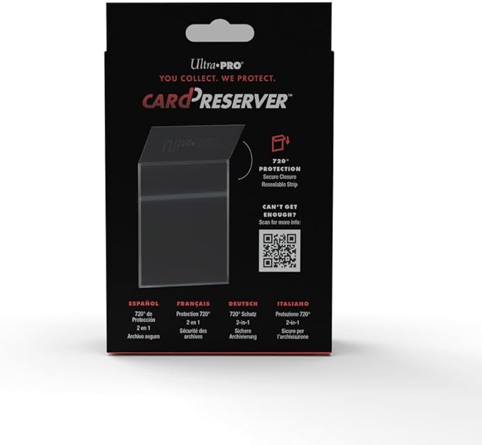 Ultra Pro CardPreserver 25-Pack Transparent Collector Trading Card Protective Sleeves