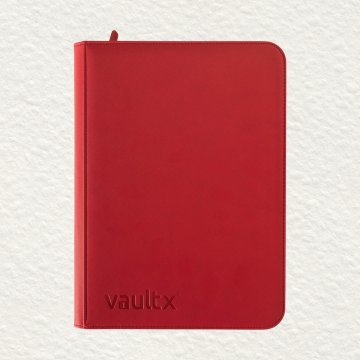 Exo-Tec Zip Binder 9-Pocket Fire Red