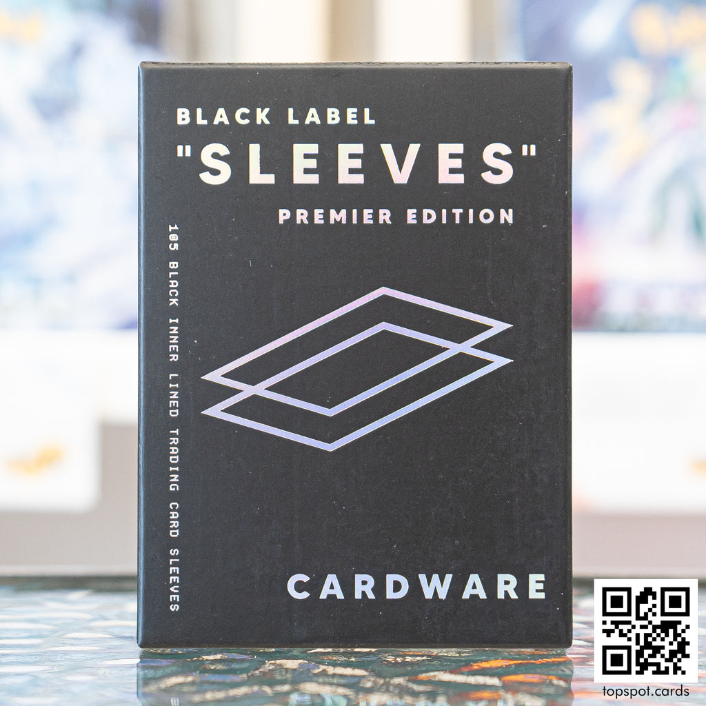 Cardware Black Label Sleeves Black – Topspot Cards