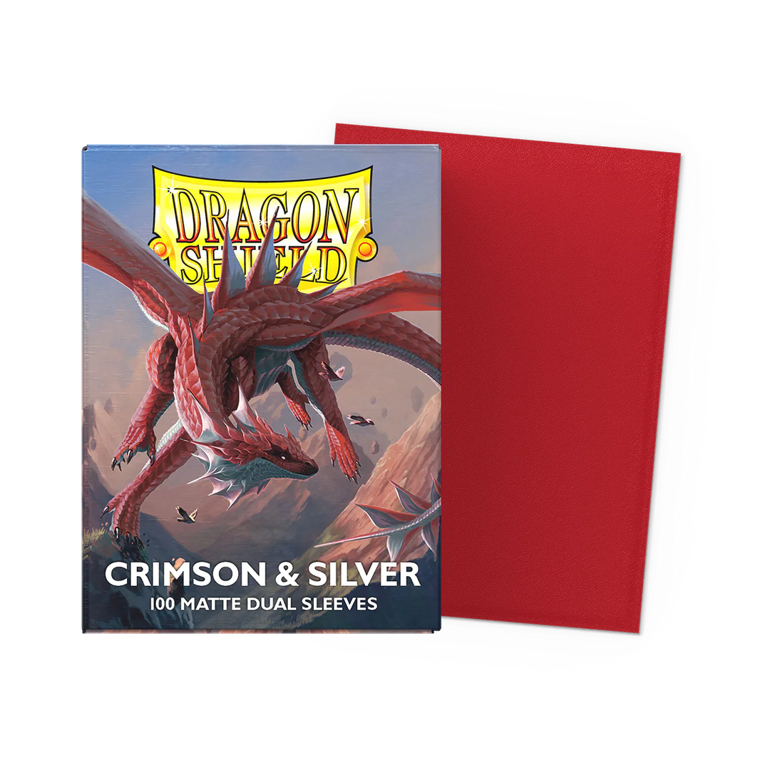 Dragon Shield Dual Matte Standard Crimson & Silver