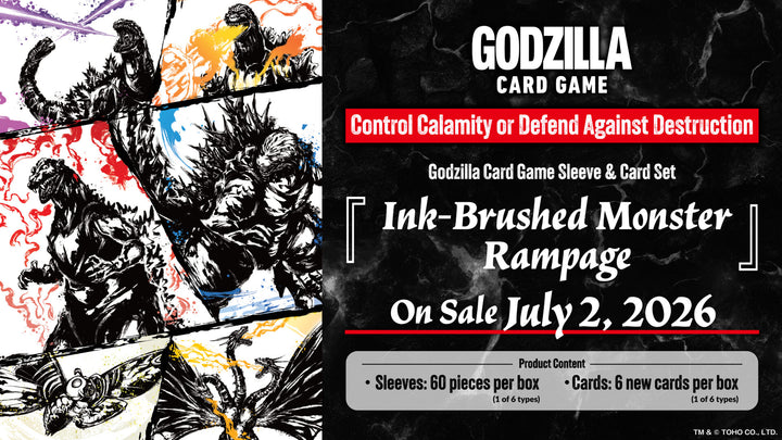 Preorder: Ink-Brushed Monster Rampage Sleeve & Card Set