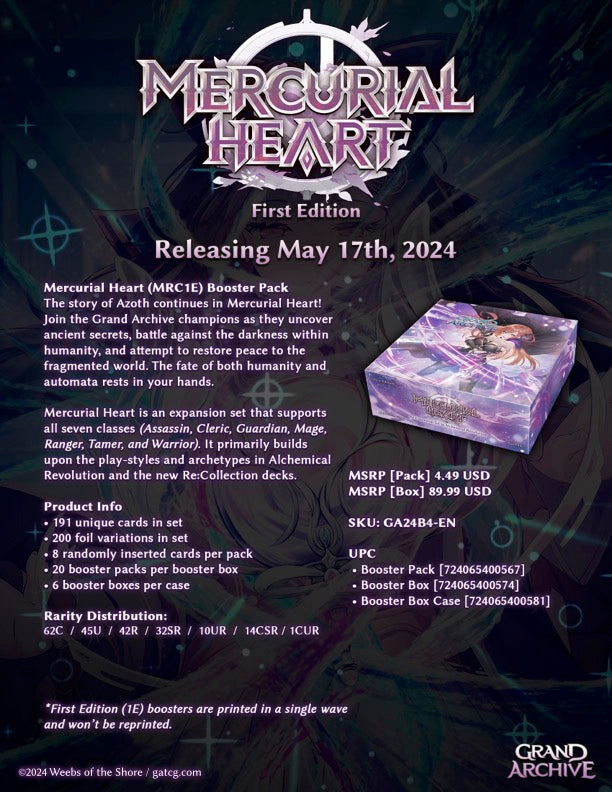 Preorder: Mercurial Heart Booster Pack