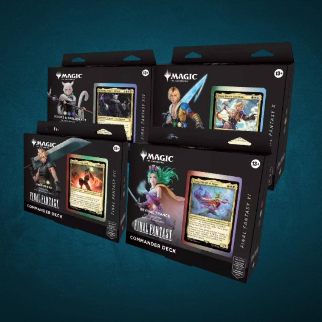 Final Fantasy Commander Deck Display (All 4 Decks)