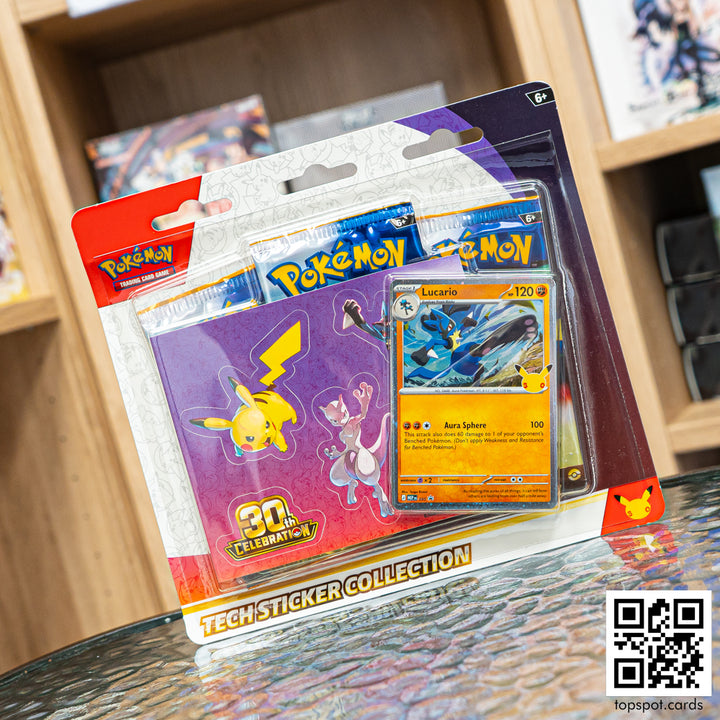 LIMIT 1: Pokemon 30th Celebration Tech Sticker Collection (Lucario)