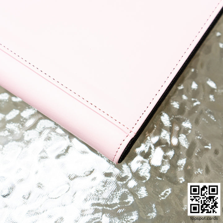 Premium 12-Pocket Zipper Binder Light Pink