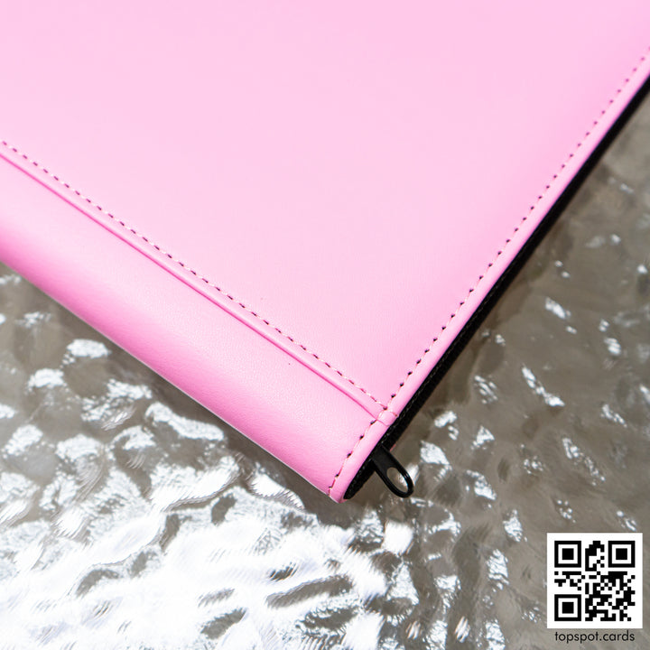 Premium 12-Pocket Zipper Binder Pink