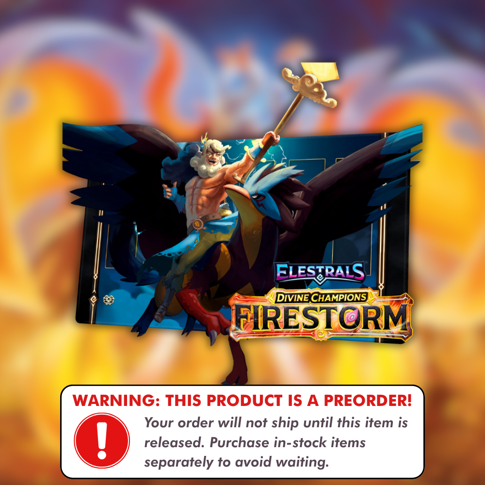 Preorder: Firestorm Voltempest Champion of Zeus Playmat