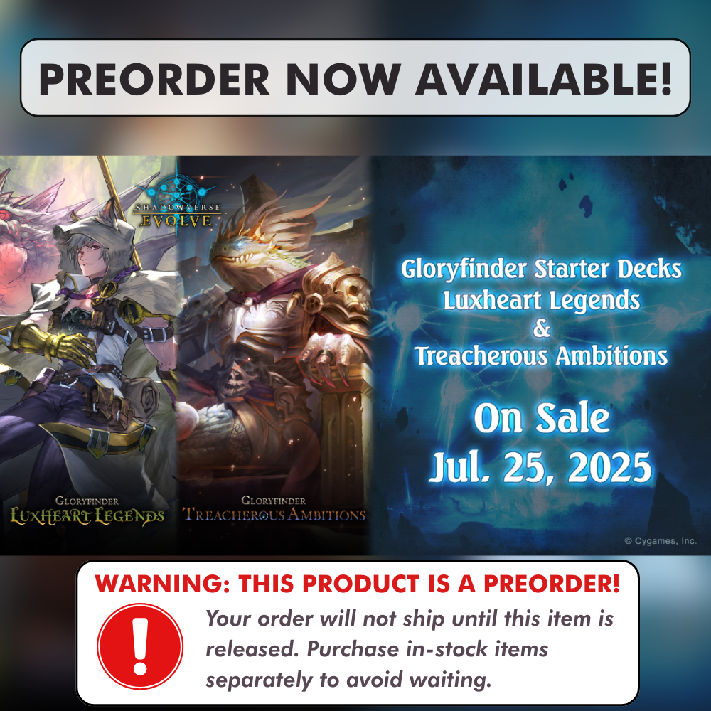 Preorder: SVEE-GFD02 Gloryfinder Starter Deck Treacherous Ambitions