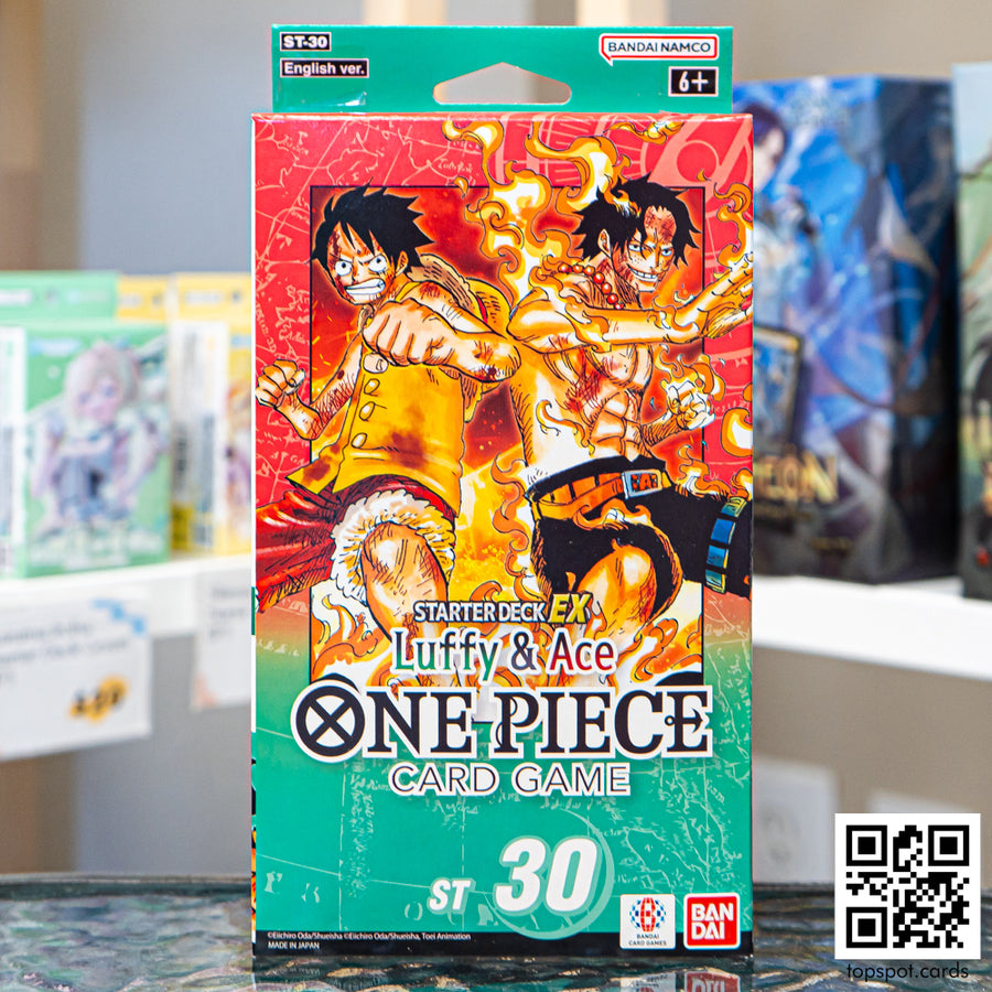 one piece card game luffy starter deck ST-30 & Ace Its a Blue Mid Range Deck One Piece TCG: Luffy &