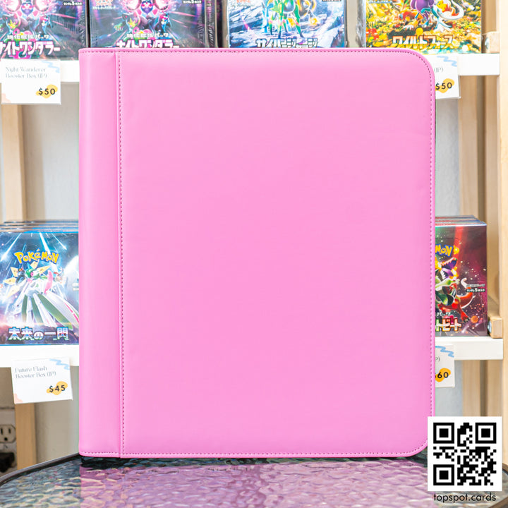 Premium 9-Pocket Toploader Binder Pink