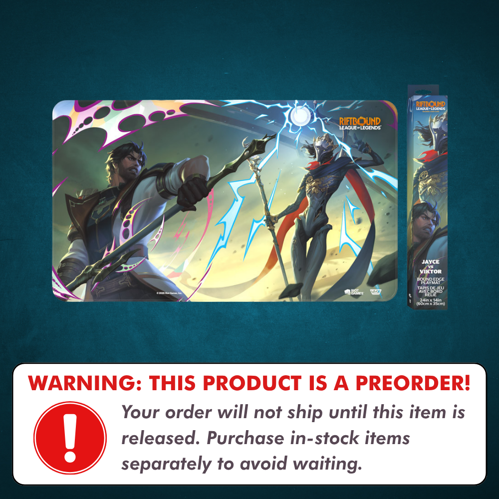 Preorder: Riftbound: Vendetta Jayce vs Viktor Playmat