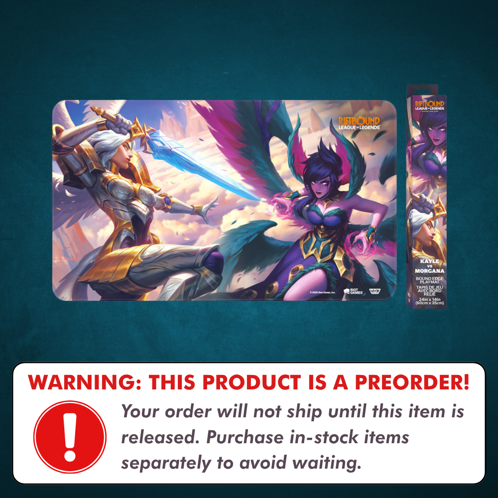Preorder: Riftbound: Vendetta Kayle vs Morgana Playmat