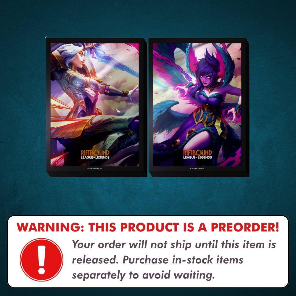 Preorder: Riftbound: Vendetta Kayle vs Morgana Art Sleeves