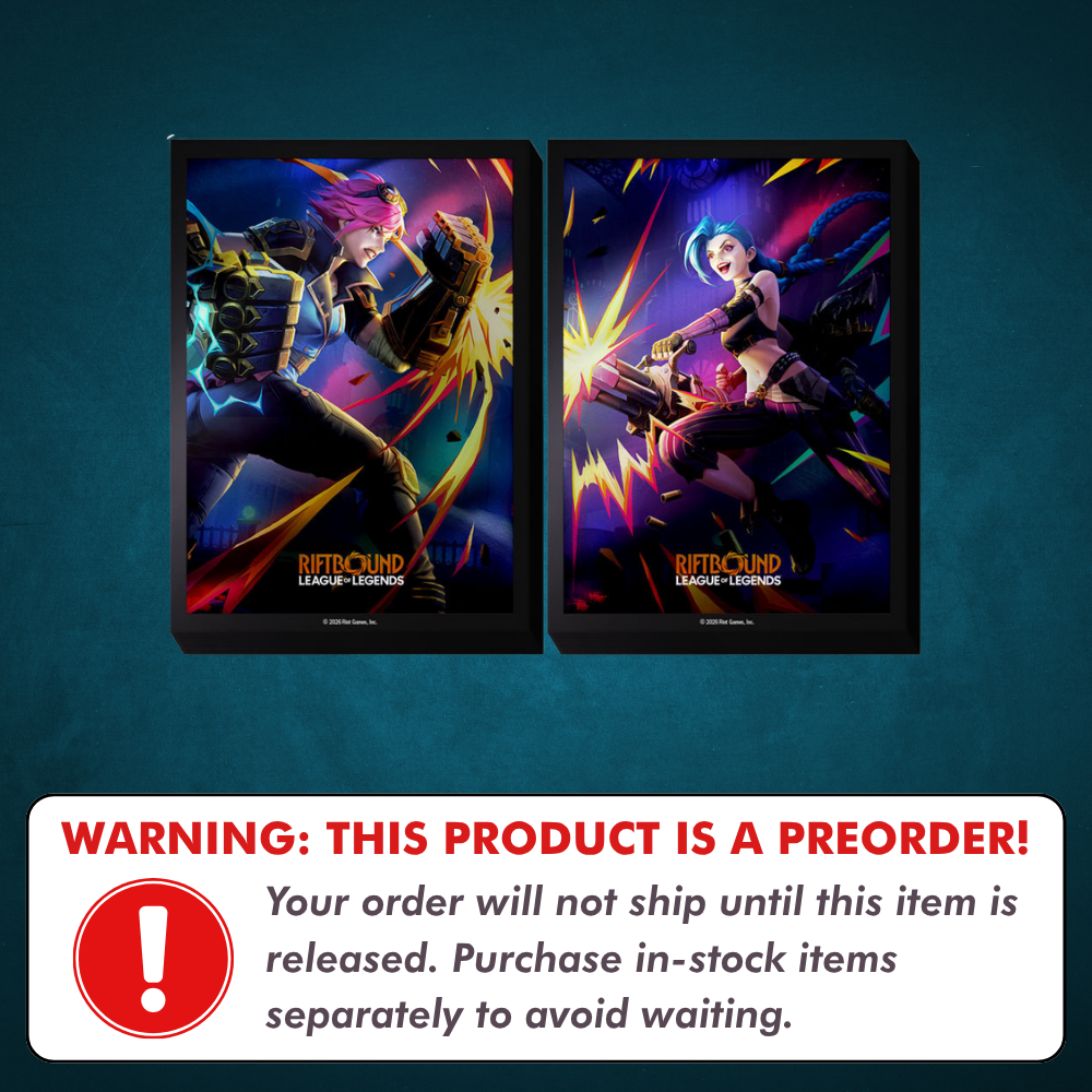 Preorder: Riftbound: Vendetta Vi vs Jinx Art Sleeves