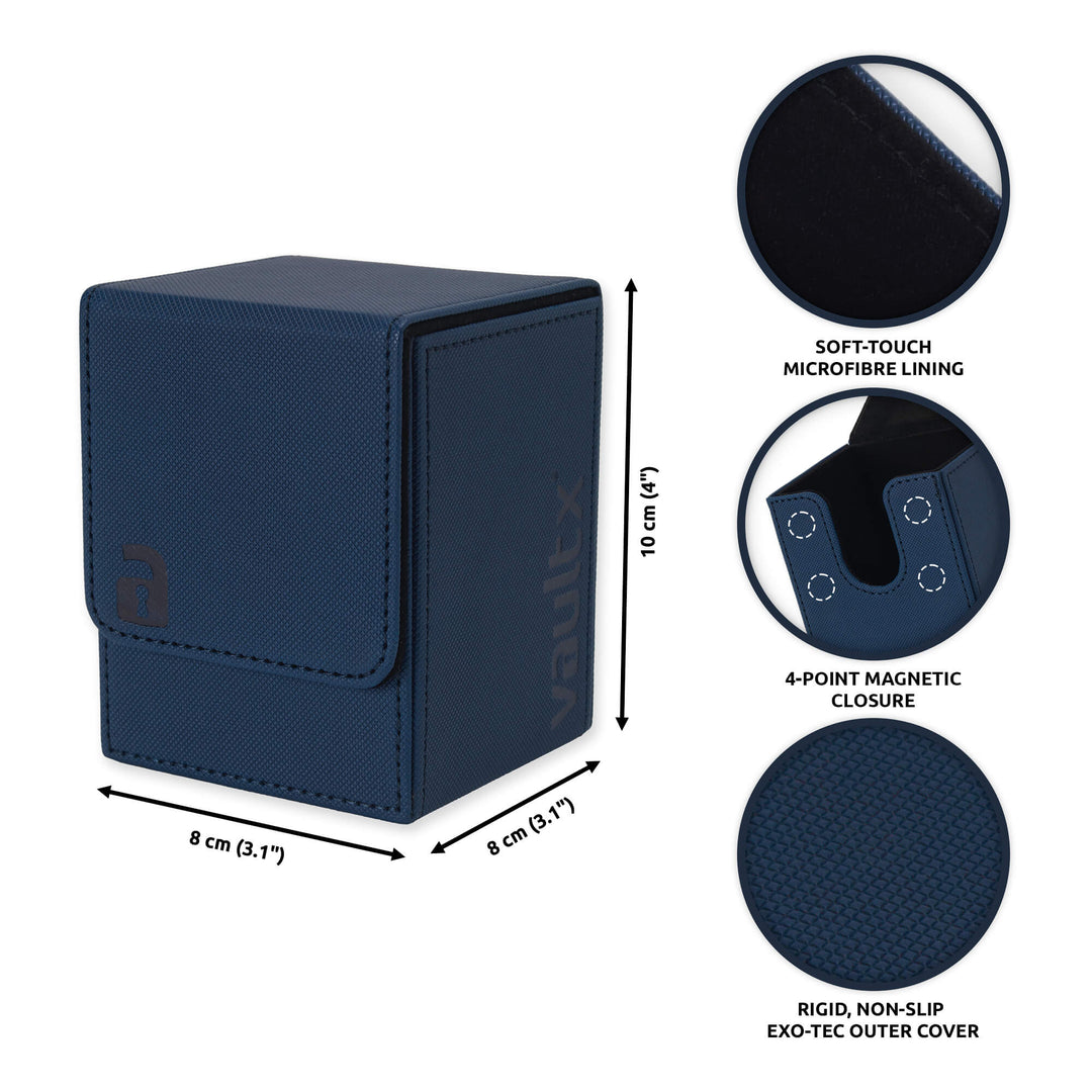 Exo-Tec Toploading Deck Box 80+ Royal Blue