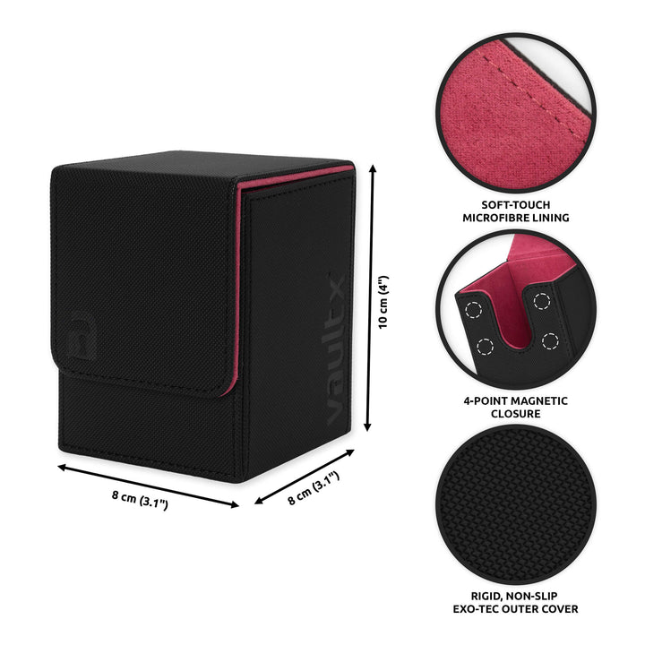 Exo-Tec Toploading Deck Box 80+ Black/Electric Pink