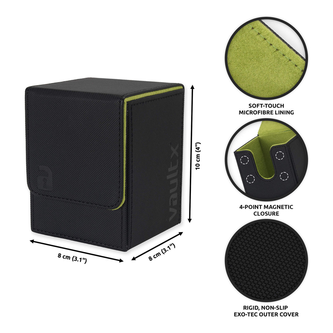 Exo-Tec Toploading Deck Box 80+ Black/Electric Green
