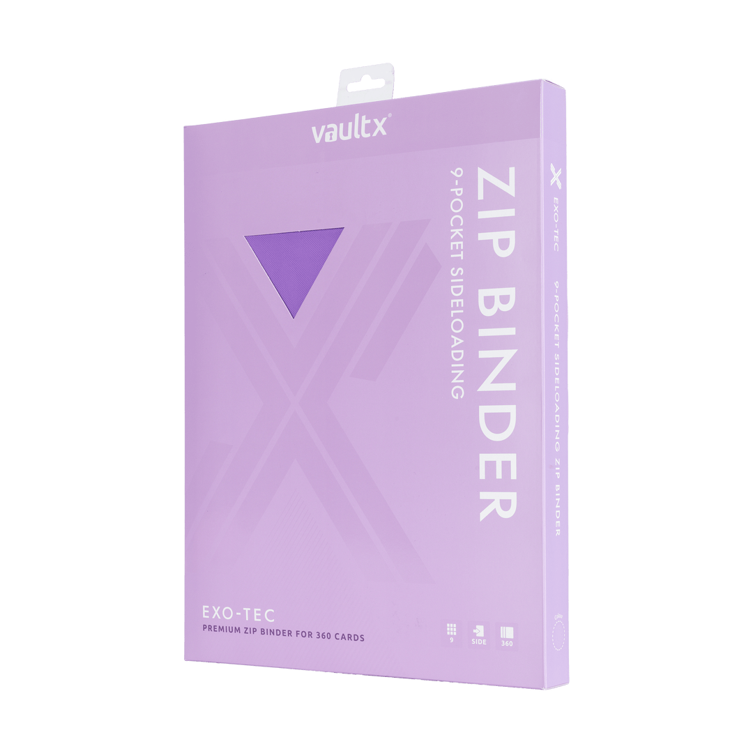 Exo-Tec Zip Binder 9-Pocket Just Purple