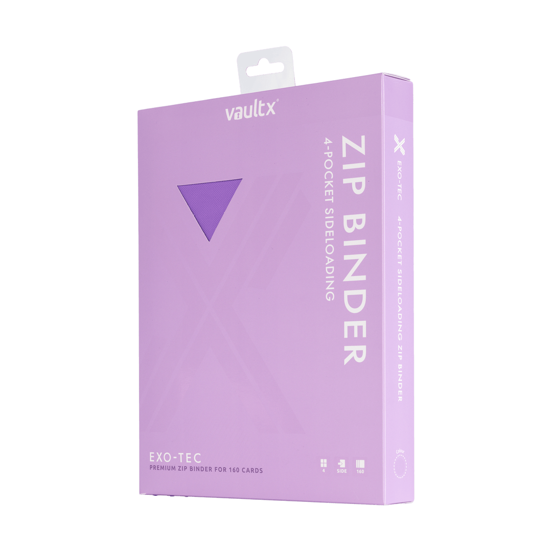 Exo-Tec Zip Binder 4-Pocket Just Purple