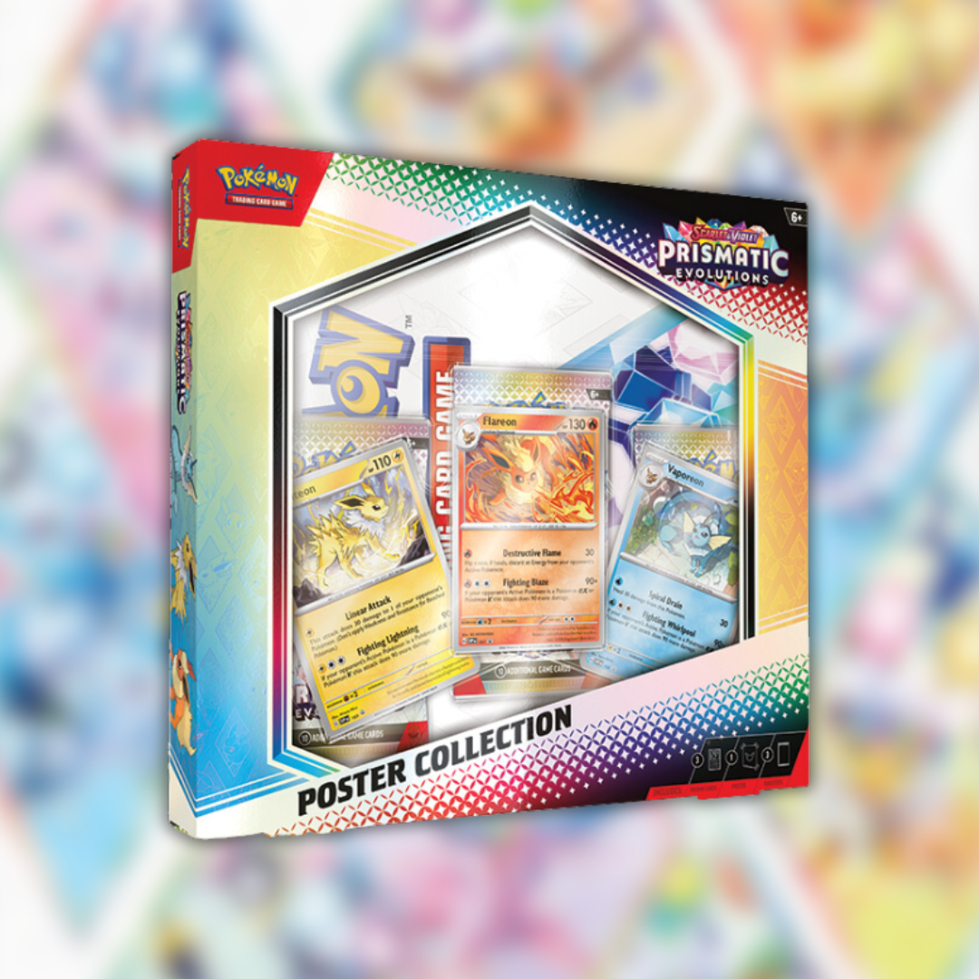 Preorder 01/17/25: Prismatic Evolutions Poster Collection