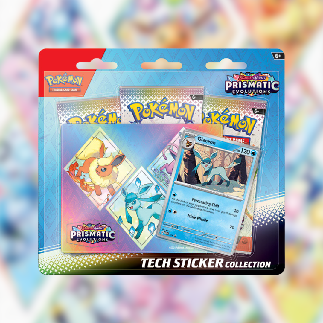 Preorder 01/17/25: Prismatic Evolutions Tech Sticker Collection - Glaceon