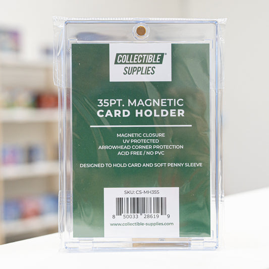 5 pcs Magnetic Card Holder New Trading Cards Protector Case Plastic Hard 35  Pt.